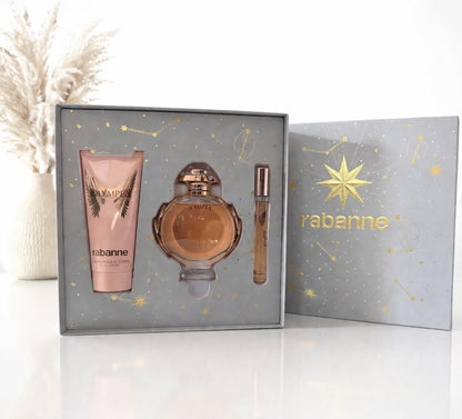 Paco Rabanne Olympea Set 80ml EDP + 10ml + Bodylotion 100ml Damen Parfum Neu OVP